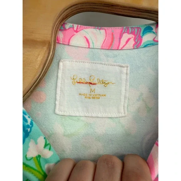 LILLY PULITZER Cayce Short Sleeve Dress in Luscious Lions Size Medium - Picture 4 of 6